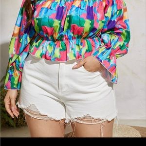 Off the shoulder crop top